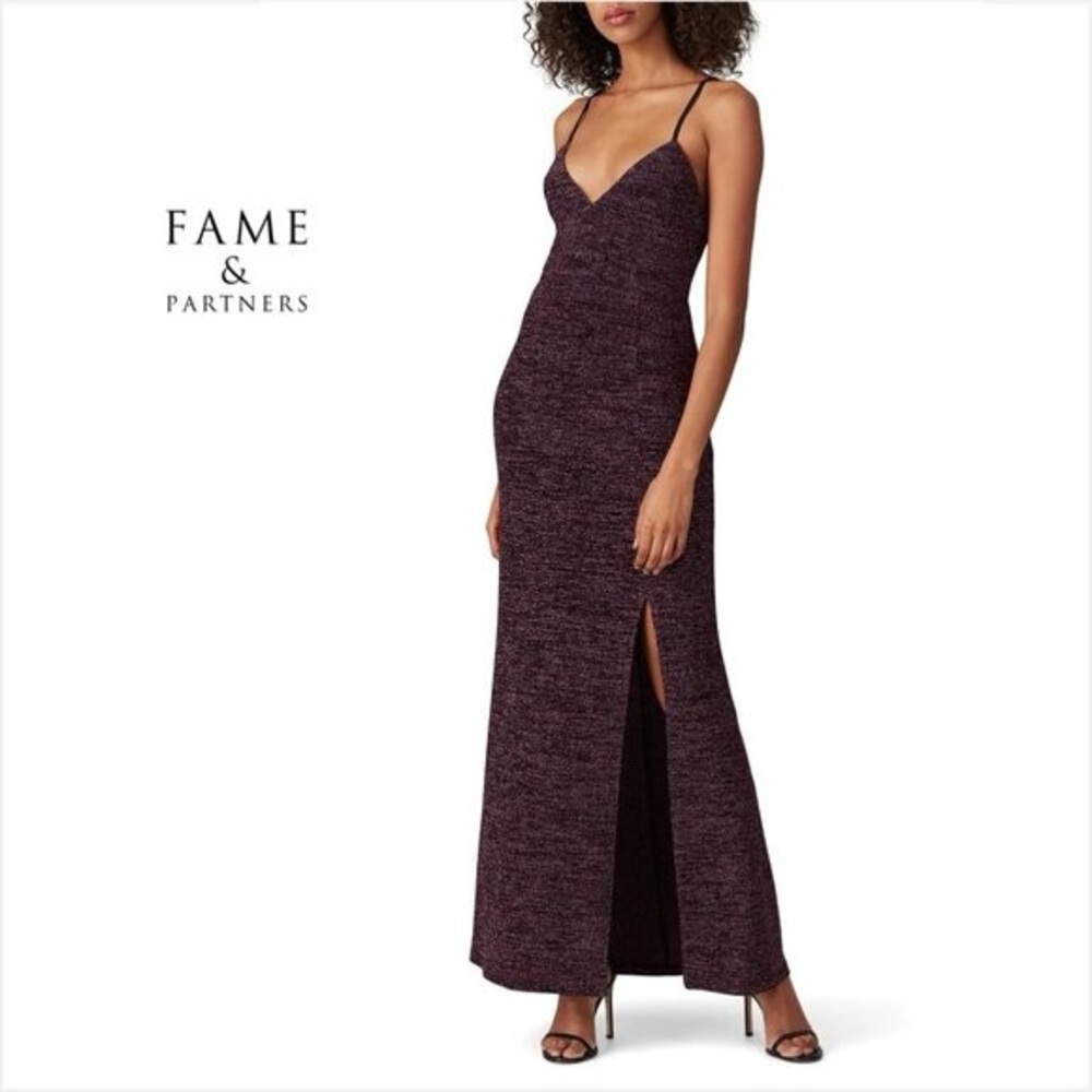 LIKE NEW SIZE 16 Fame and Partners Plum Maxi Dress